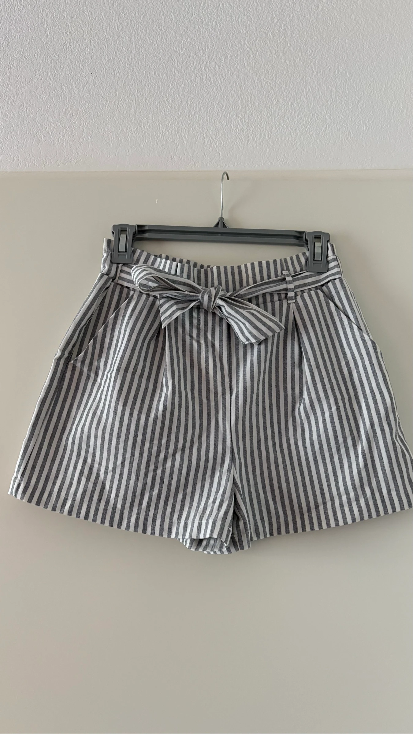 Short rayé S femme